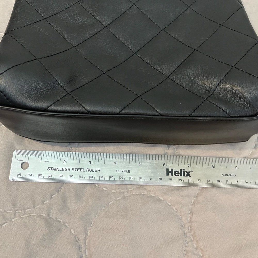 Kate Spade Black Leather Quilted Shoulder Bag - Picture 6 of 8